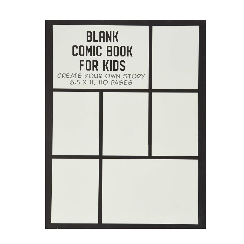 NEW Blank Comic Book for Kids Create Your Own Story, Drawing Comics